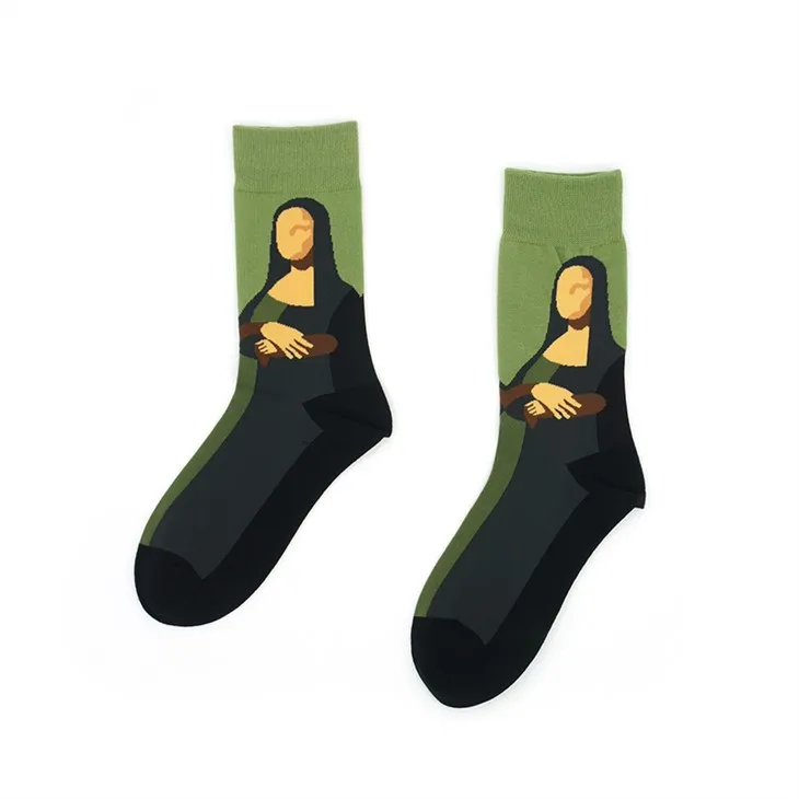 Charakteris medvilninės kojinės