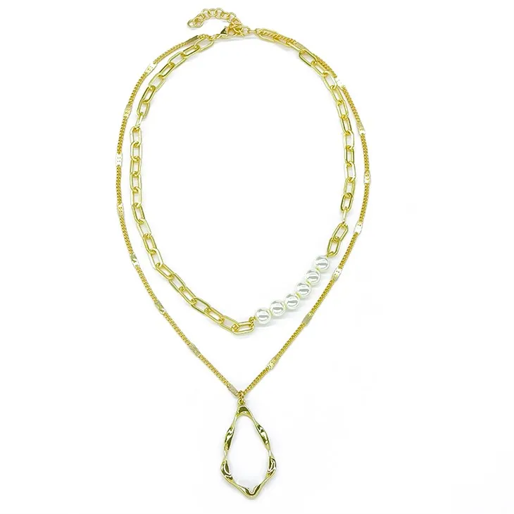 Auksinių perlų karolių rinkinys